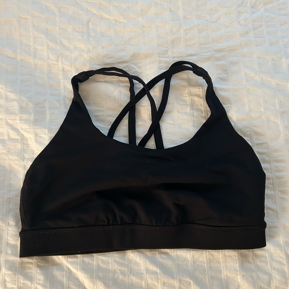 Black Lululemon Energy Bra